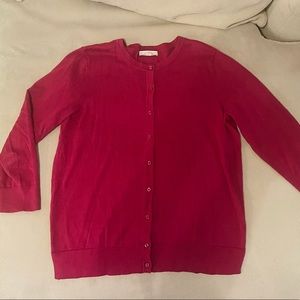 LOFT Red Cardigan